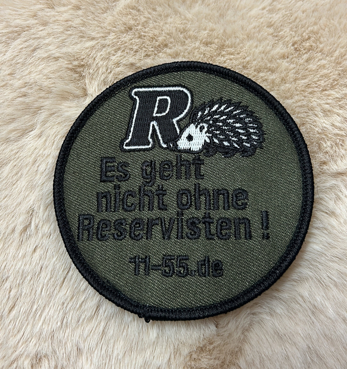 Patch 9cm, „es geht nicht ohne Reservisten“