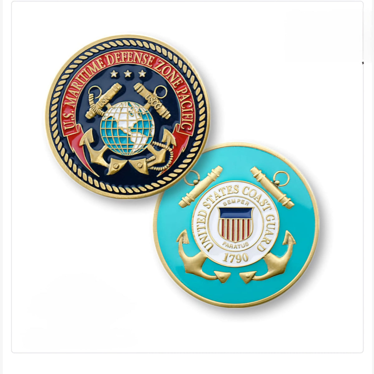 Coin - US Coast Guard 1790 Maritime Defense Zone Pacific