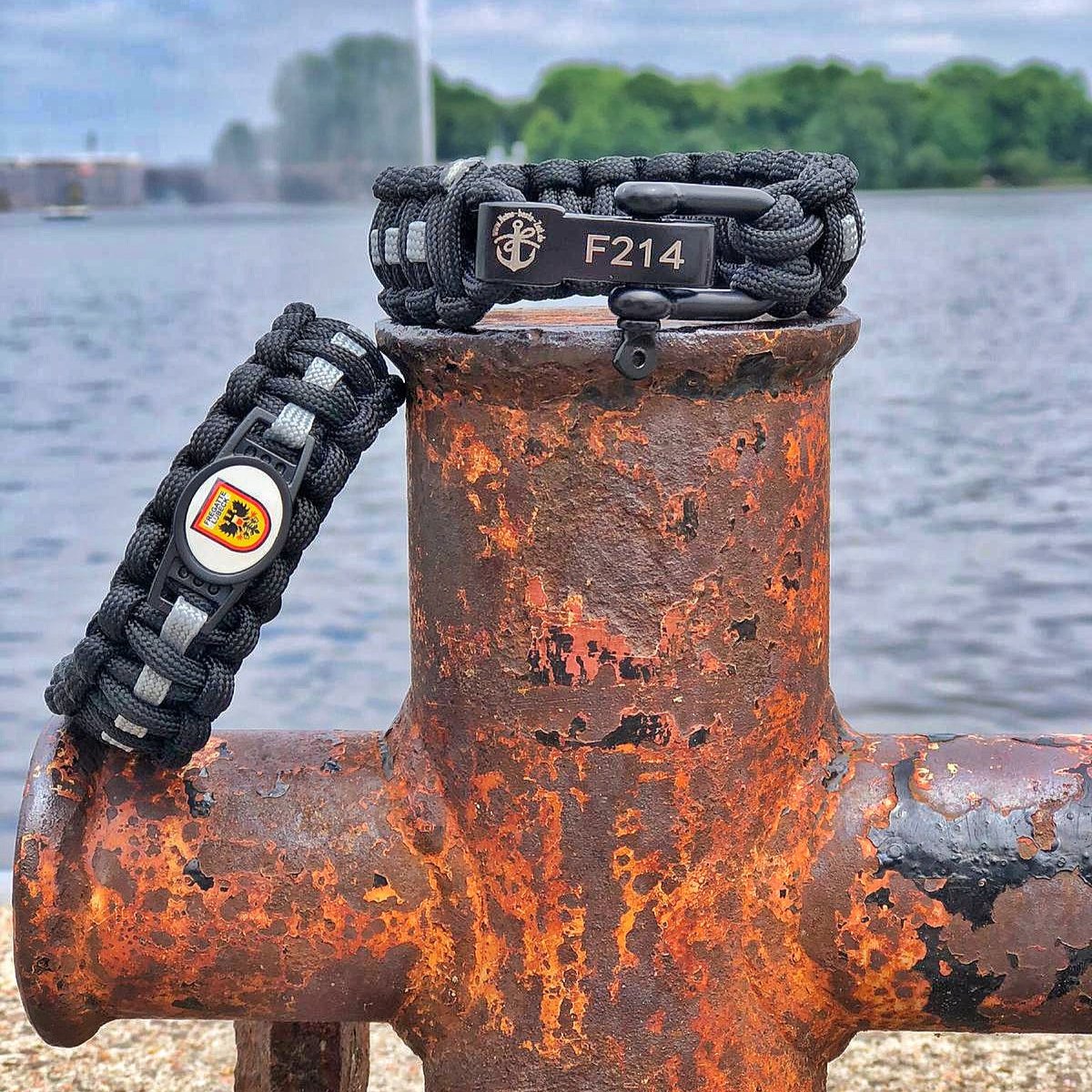 Pulsera de paracord Fragata LÜBECK F214, talla ajustable