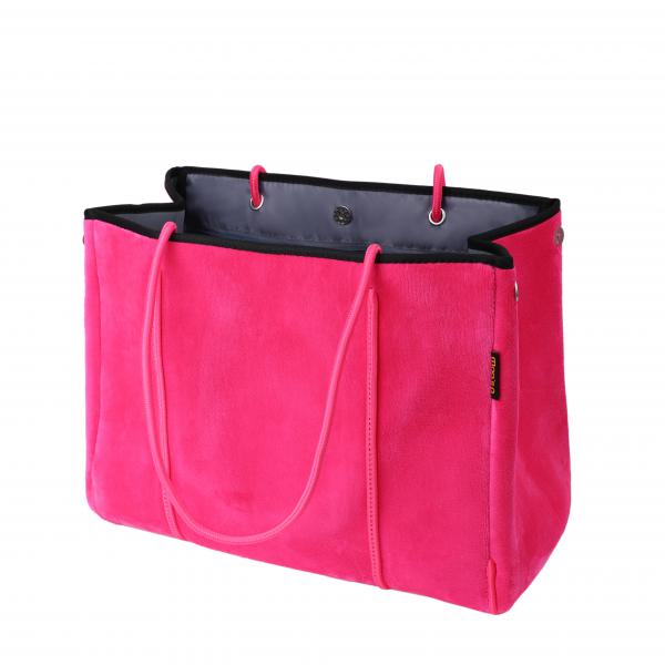 Bolso de terciopelo Moo'ilo talla M Mary rosa 
