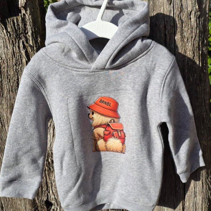 Baby Hoodie „Hr Krawuffke“ mit Aufdruck