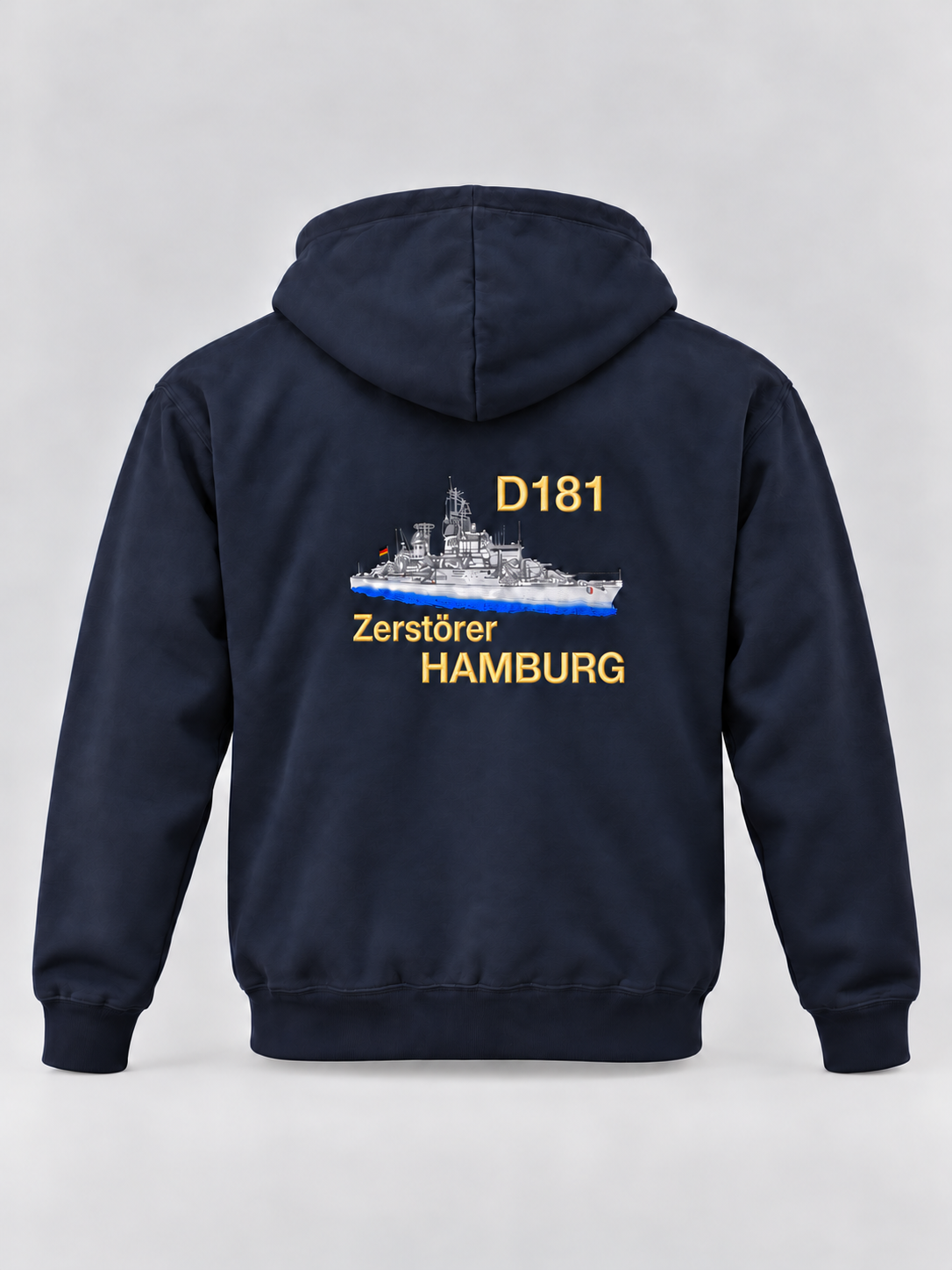 D181 Zerstörer HAMBURG - Hoodie mit Bestickung