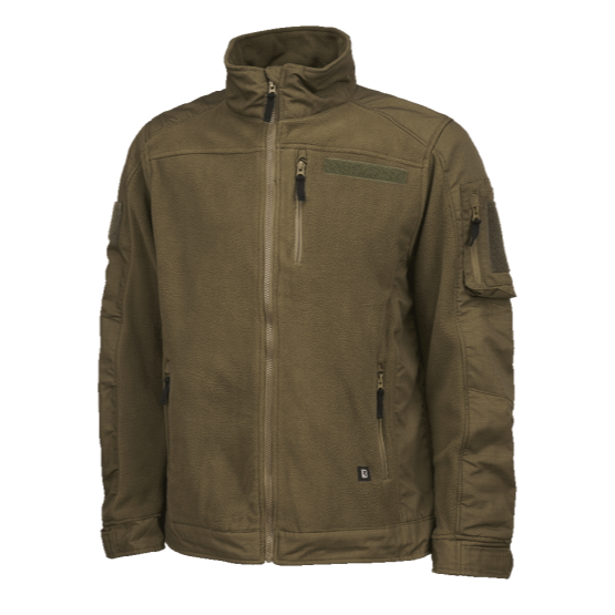 Fleece jacket ripstop olive, WITHOUT embroidery 