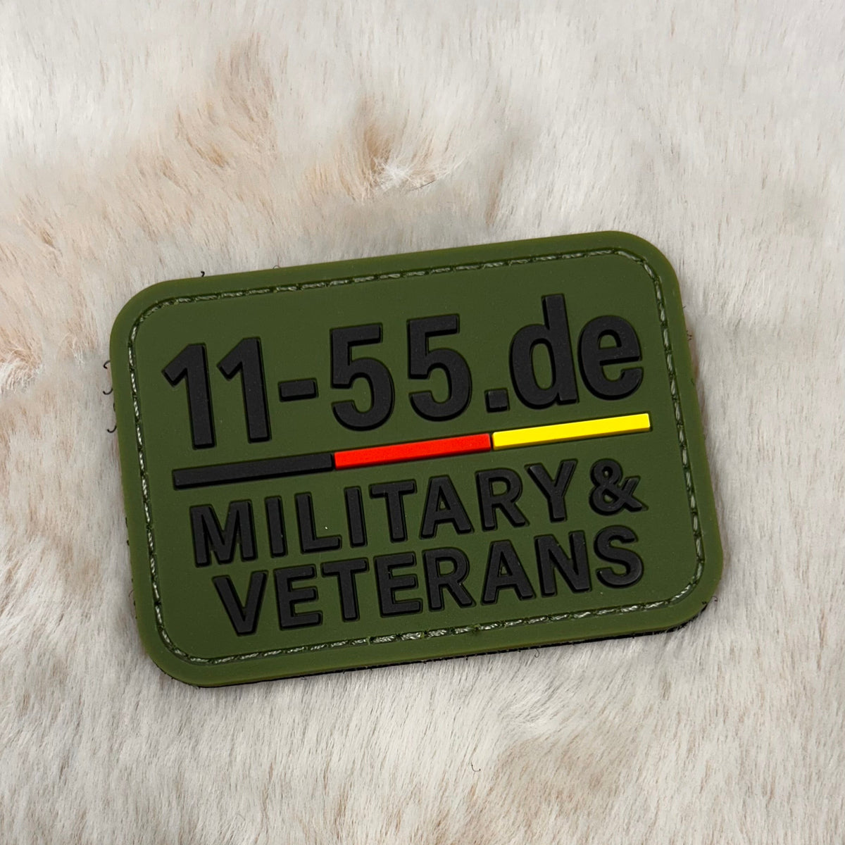3D-Rubberpatch „11-55.de“ Military & Veterans