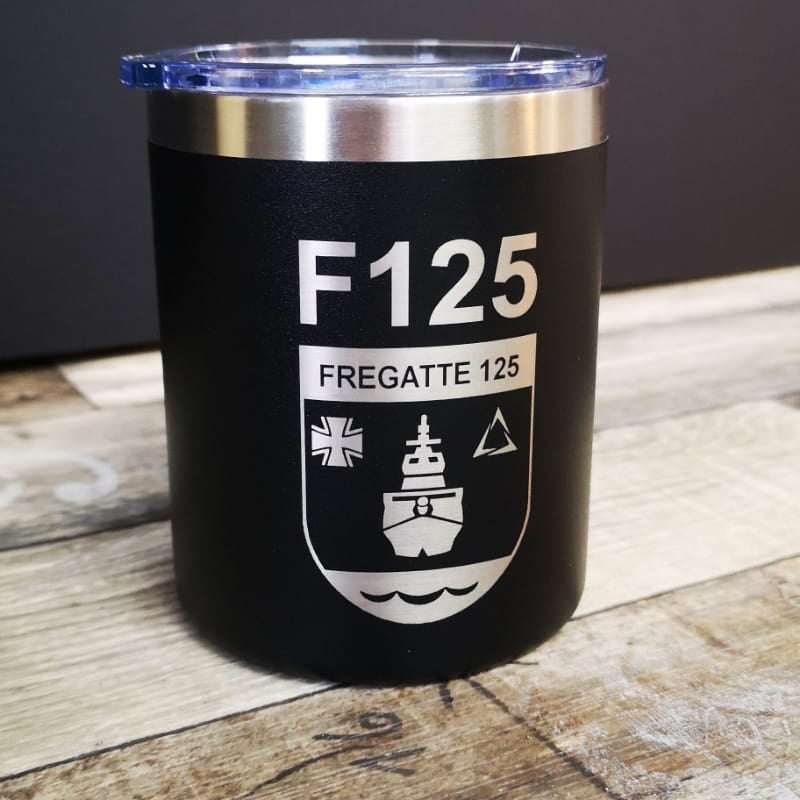 F125 Besatzung GOLF Thermotasse aus Edelstahl, mit Personalisierung