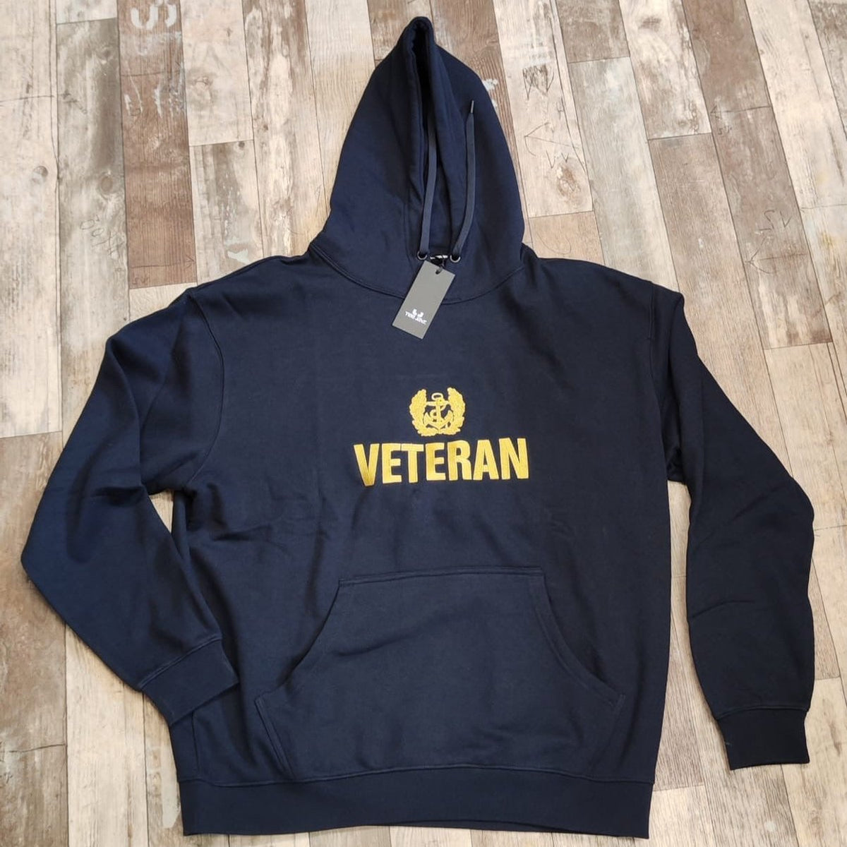 Sudadera con capucha "VETERANO" con insignia naval 