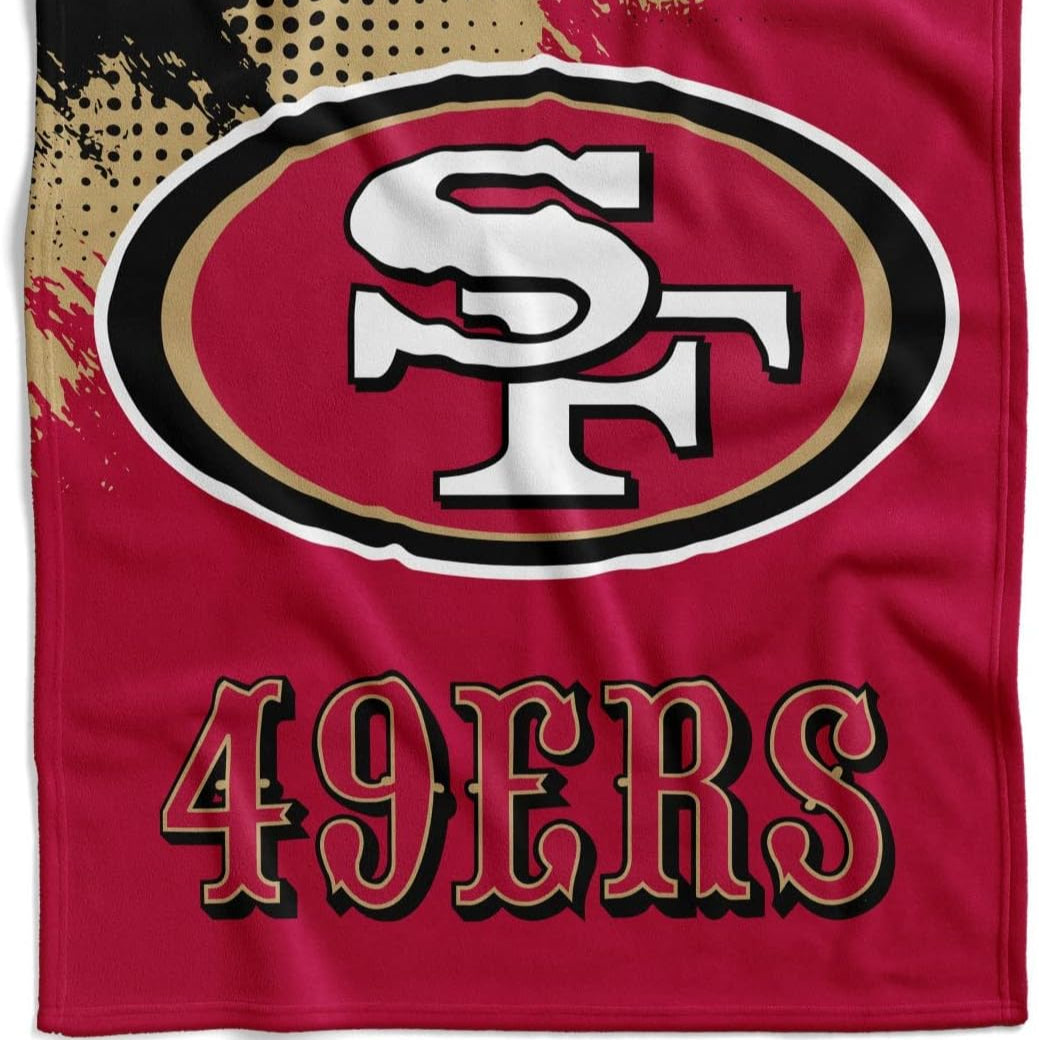 San Francisco 49ers NFL Flanelldecke,  Kuscheldecke  150 x 200 cm