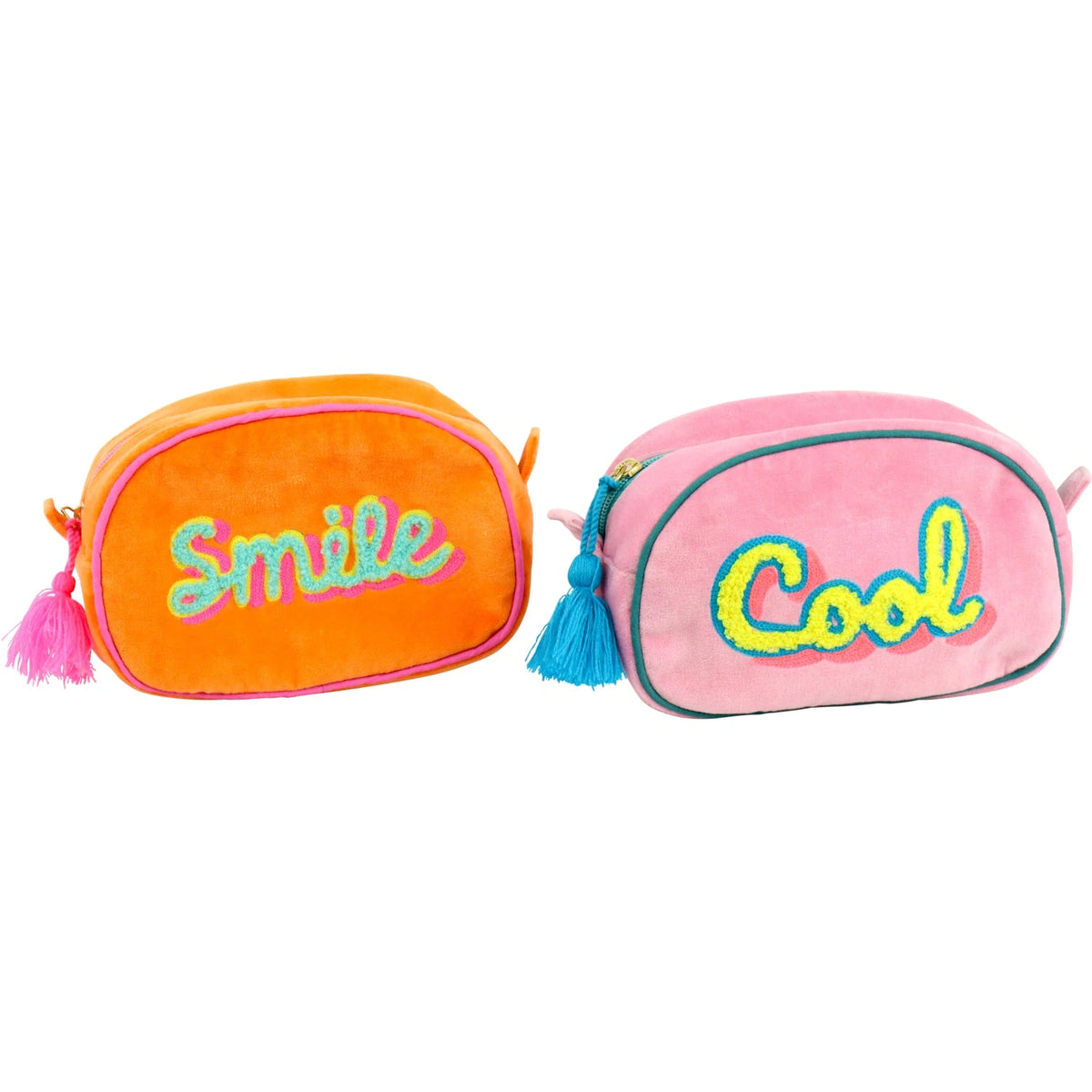 Neceser de terciopelo "smile" o "cool"