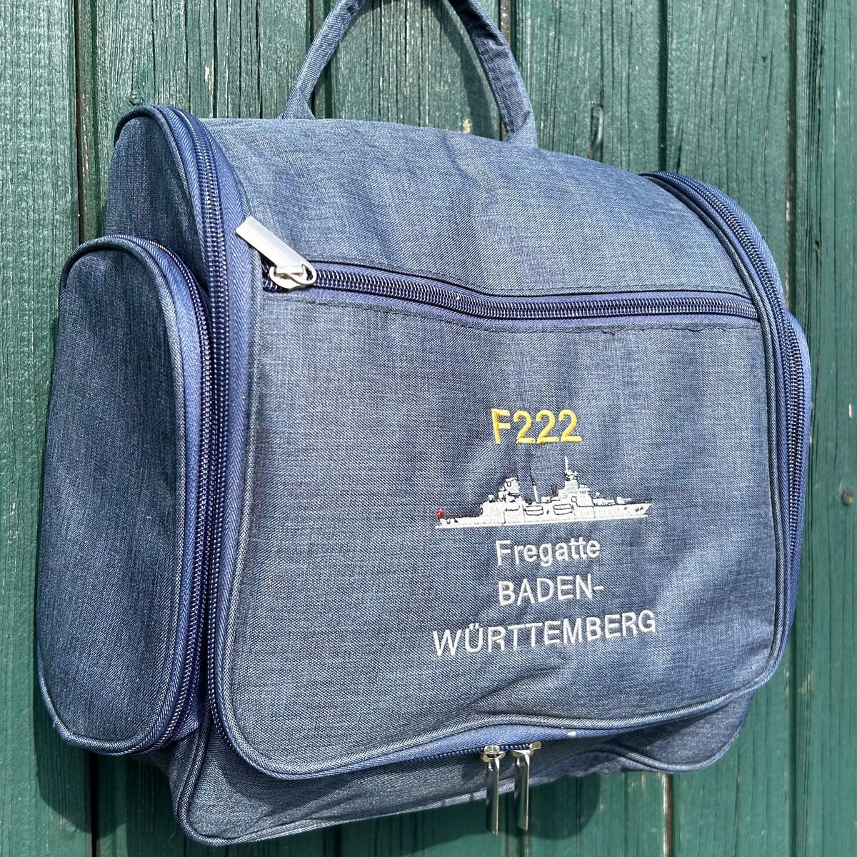 Kulturbeutel F222 Fregatte Baden-Württemberg, blau