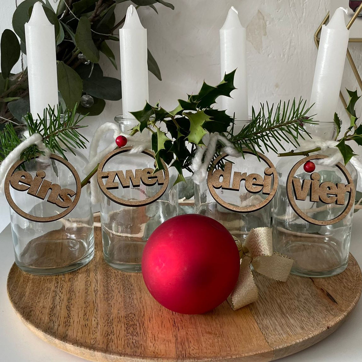 Números para la corona de Adviento 1-4