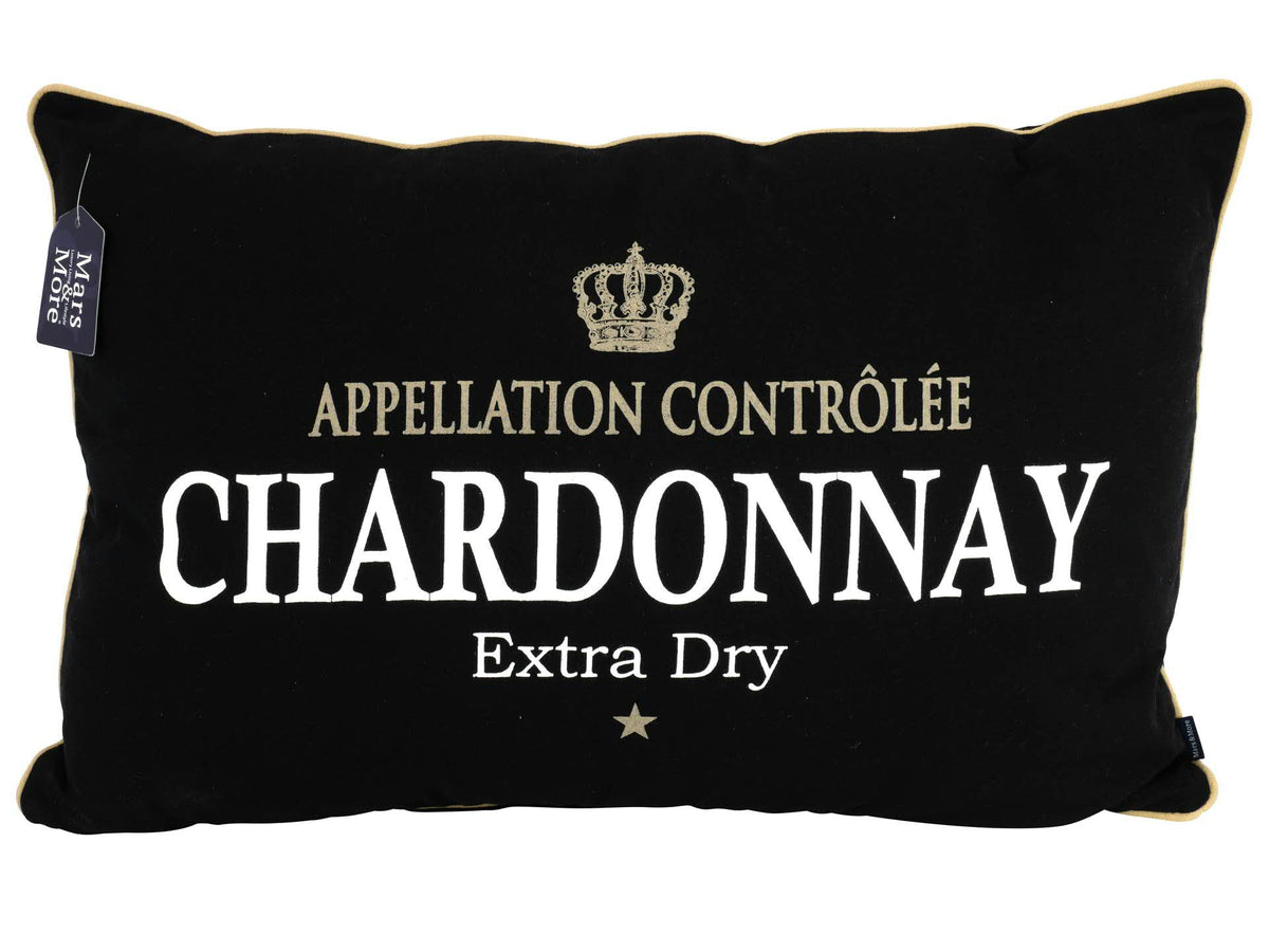 Cushion 40x60cm Chardonnay, black
