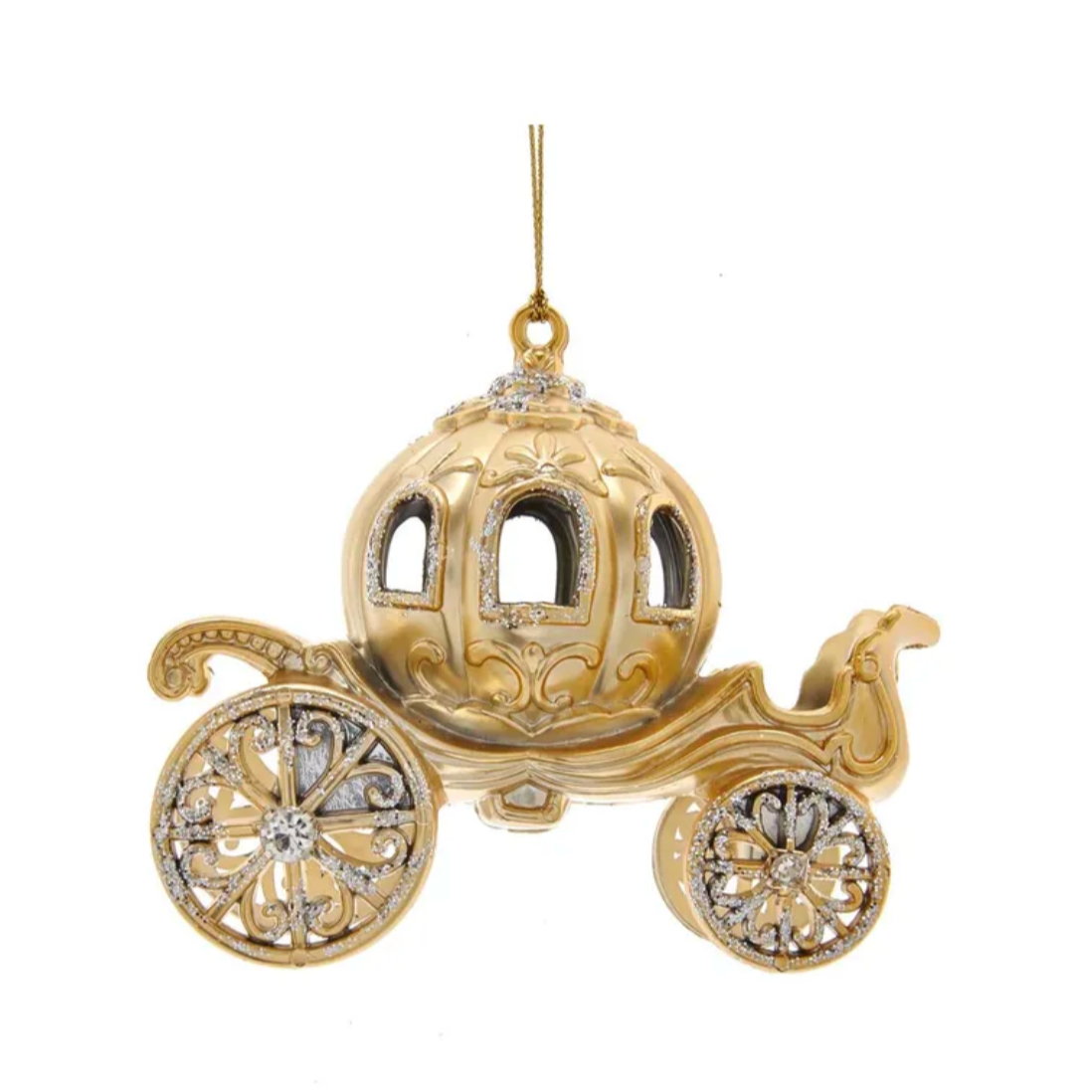 Decoración navideña con luz de copa de champán