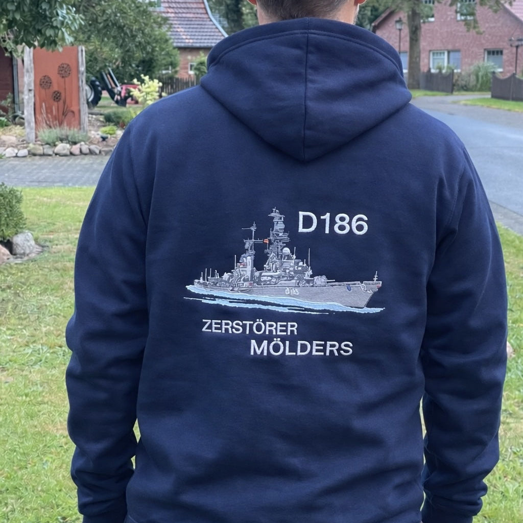 Hoodie mit Bestickung D186 Z. MÖLDERS