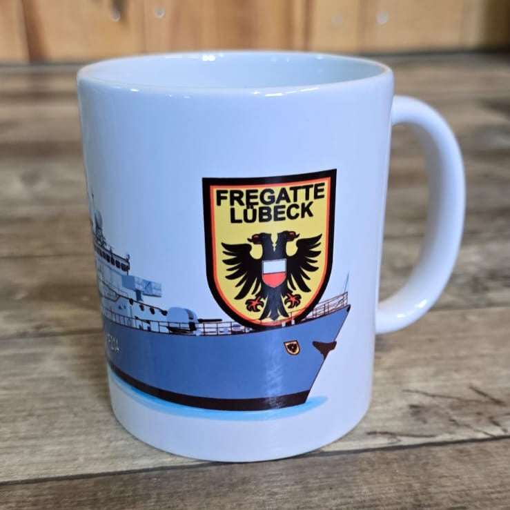 Keramiktasse Fregatte F214 LÜBECK