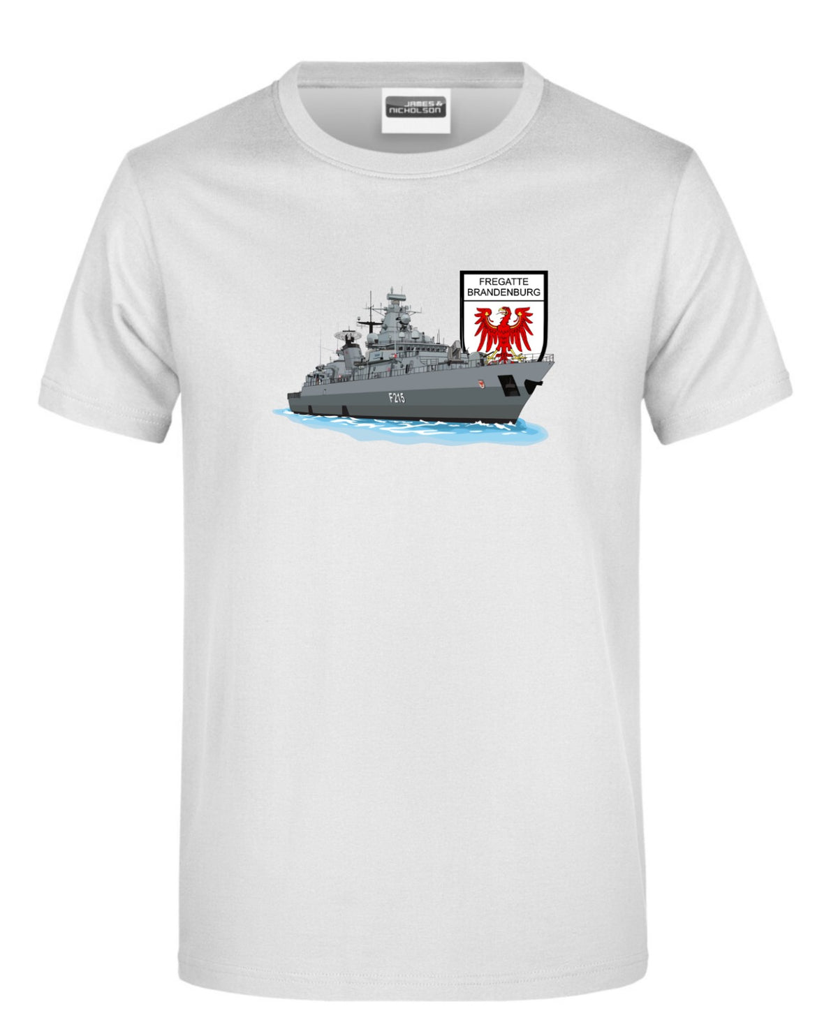 Camiseta con estampado en el pecho Fragata F215 BRANDENBURG
