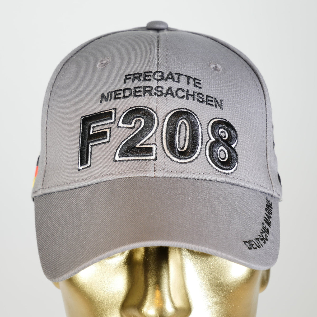 Gorra BaseCap F208 Fragata NIEDERSACHSEN, con bordado 3D