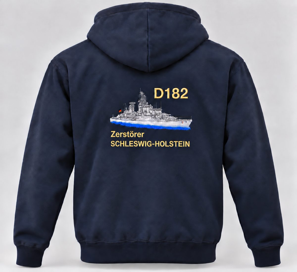 D182 Zerstörer Schleswig-Holstein- Hoodie mit Bestickung