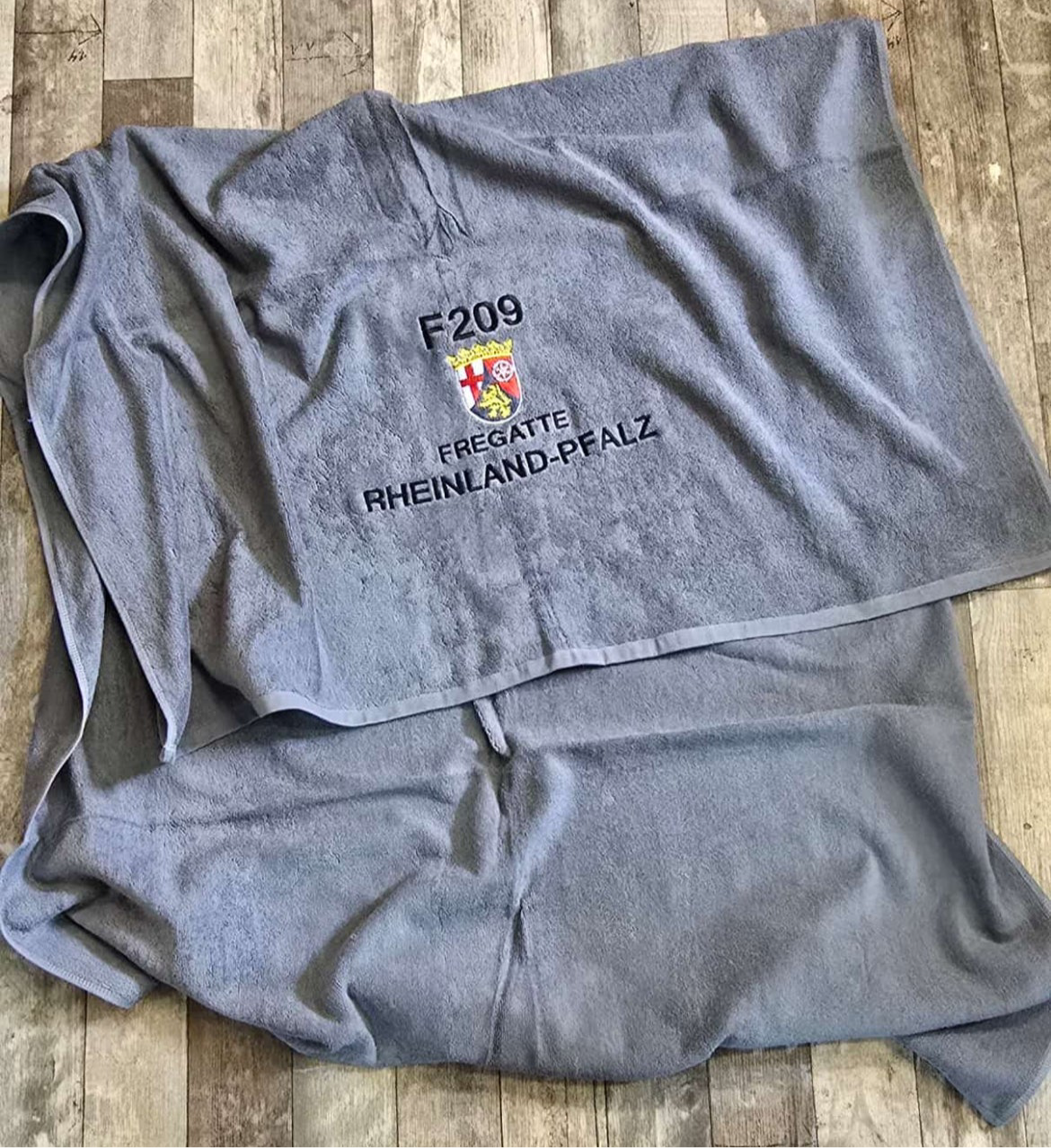 F209 Fregatte RHEINLAND-PFALZ  Handtuch 100x180cm