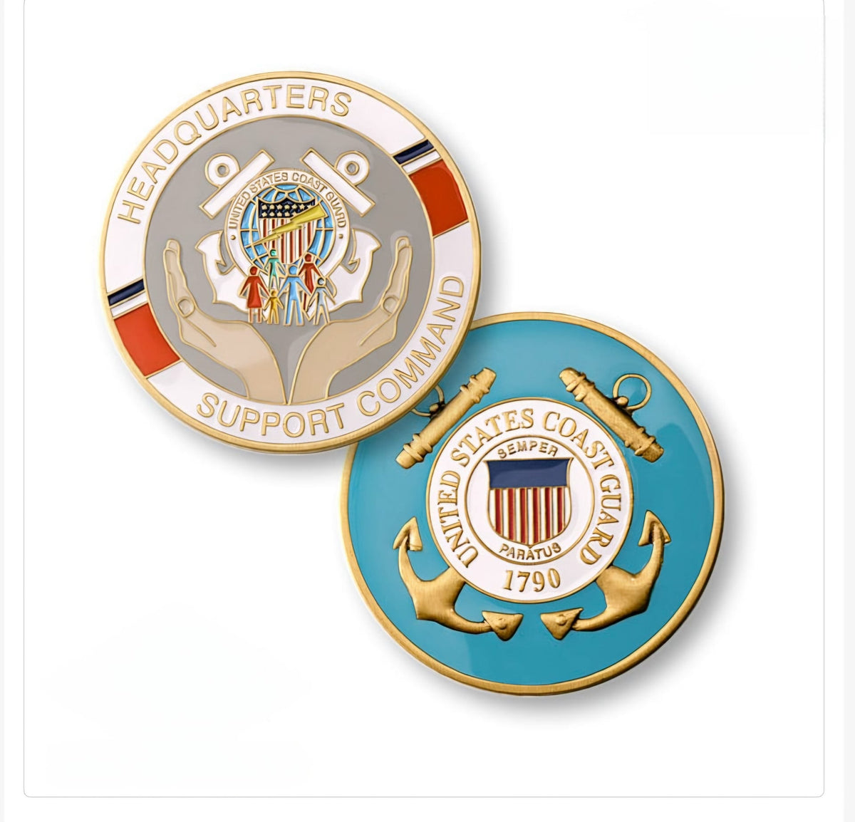 Coin - US Coast Guard - Headquarter Support Command