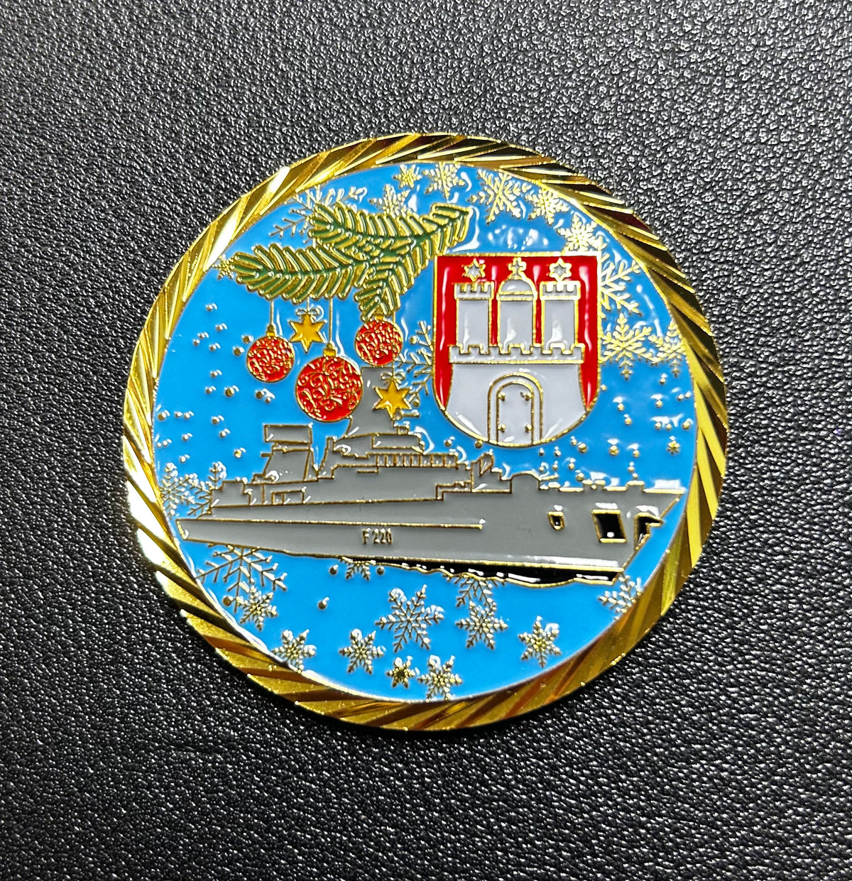 Moneda F220 Fragata Hamburgo - Navidad 2023 (limitada)