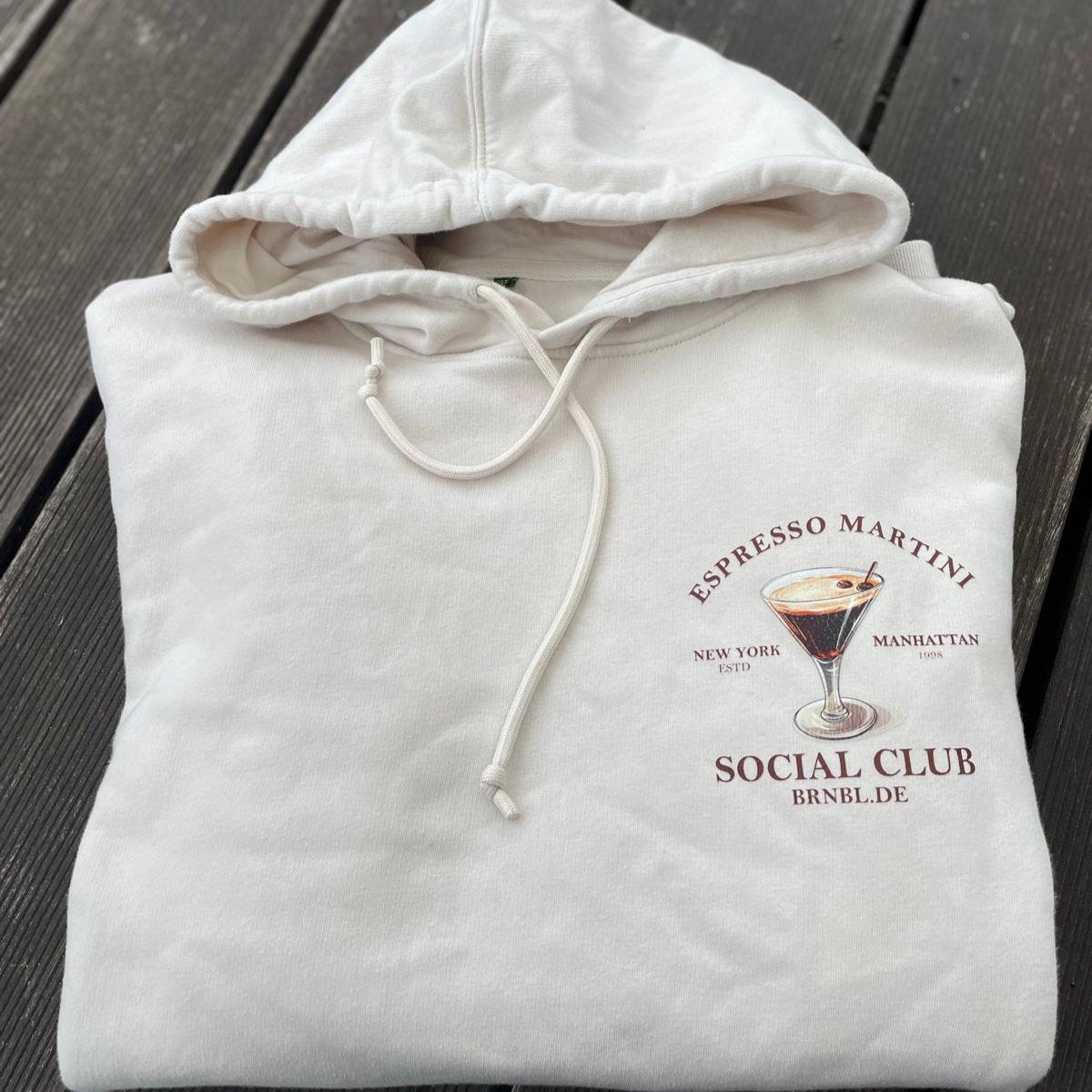 Espresso Martini Social Club - Sudadera con capucha, beige