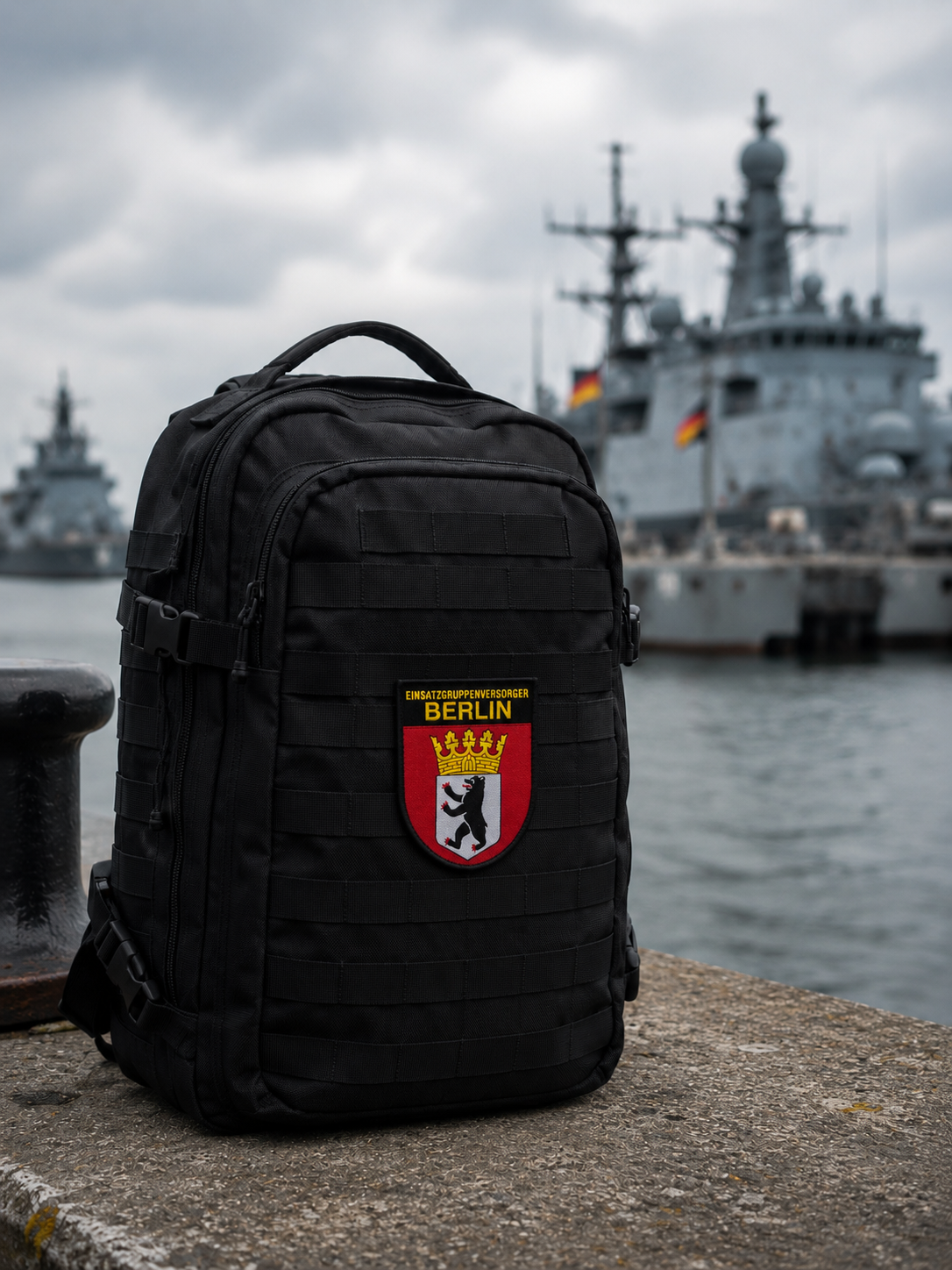 Patch Wappen EGV BERLIN, mit Klett gewebt