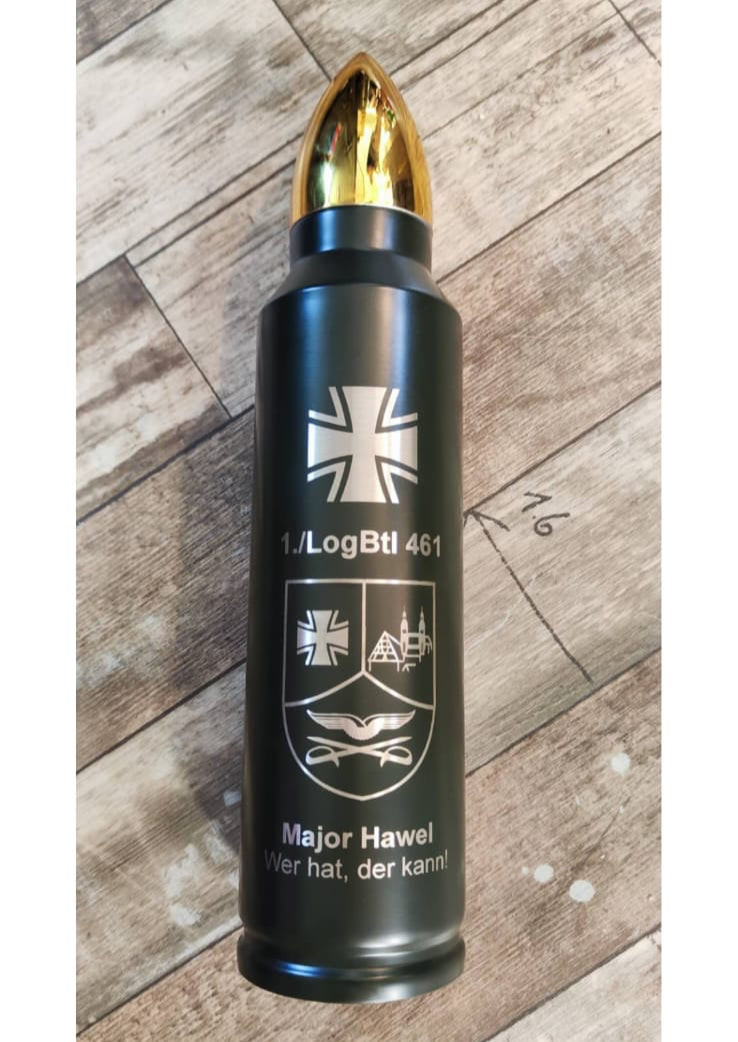 1.LogBtl 461 Cartucho para termo de 1 litro con bolsa de neopreno, color verde