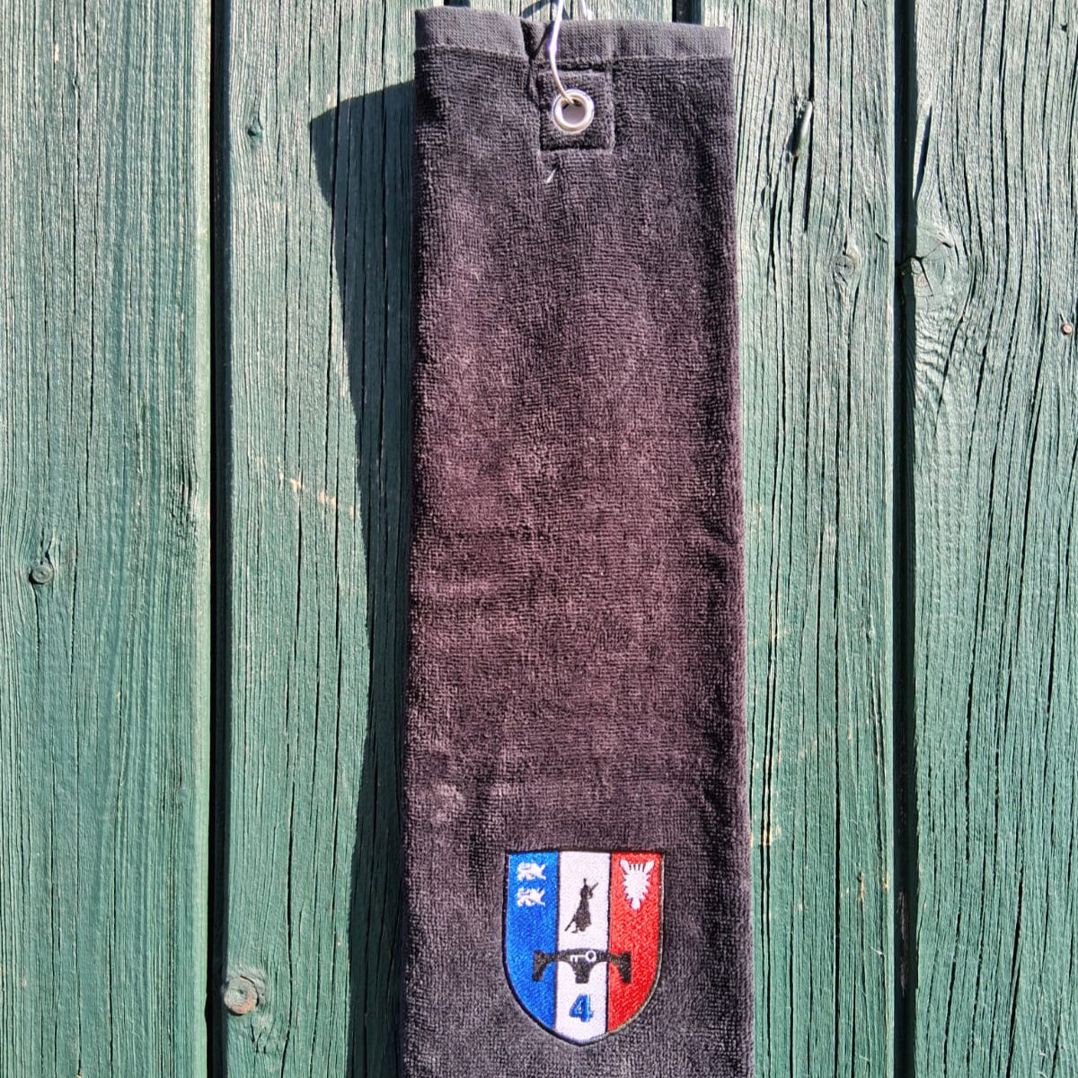 Toalla de golf con bordado de escudo 4./Spezialpionierregiment 164 VersZg