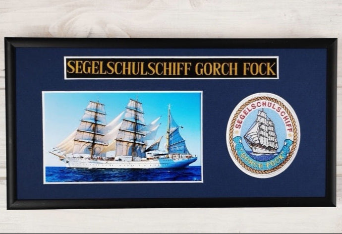Buque escuela de vela Gorch Fock - 15x30cm