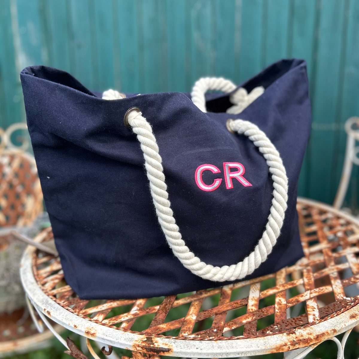 ShoppingBag "Nautical" mit Initialen