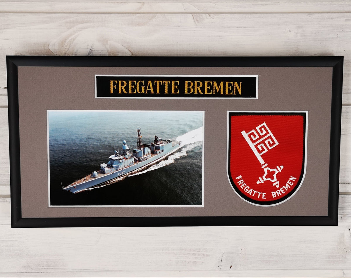 Fragata Bremen - F207 - Marco de fotos 15x30cm