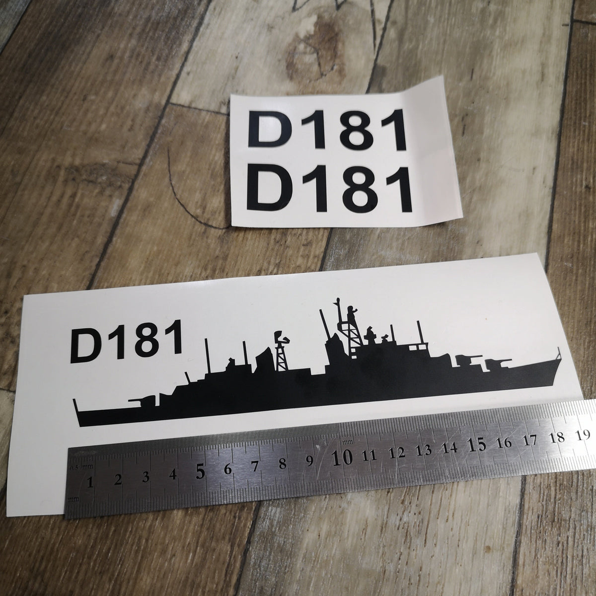 Aufkleber Zerstörer 101A - Hamburg Klasse plus  2x Hullnumber