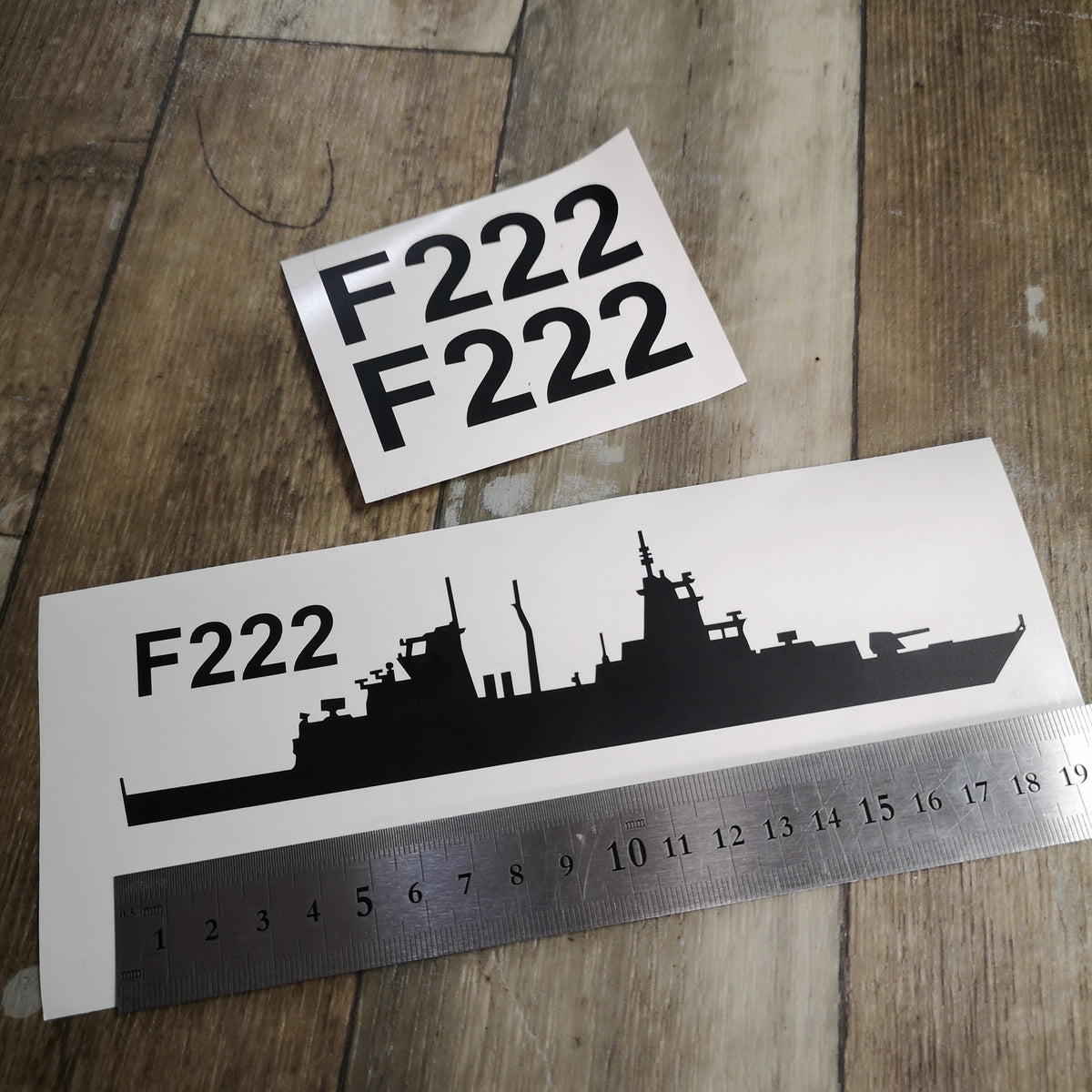 Aufkleber FREGATTE Klasse 125 plus 2x Hullnumber