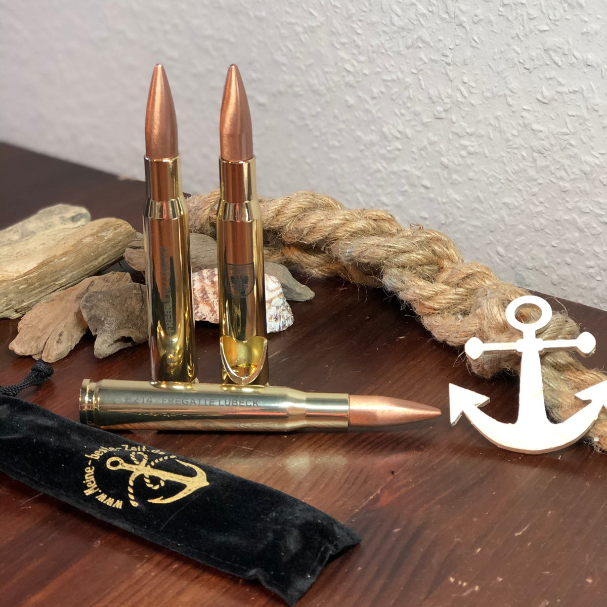 F214 Fragata LÜBECK - Cartucho abridor de botellas calibre 50 (1 pieza)