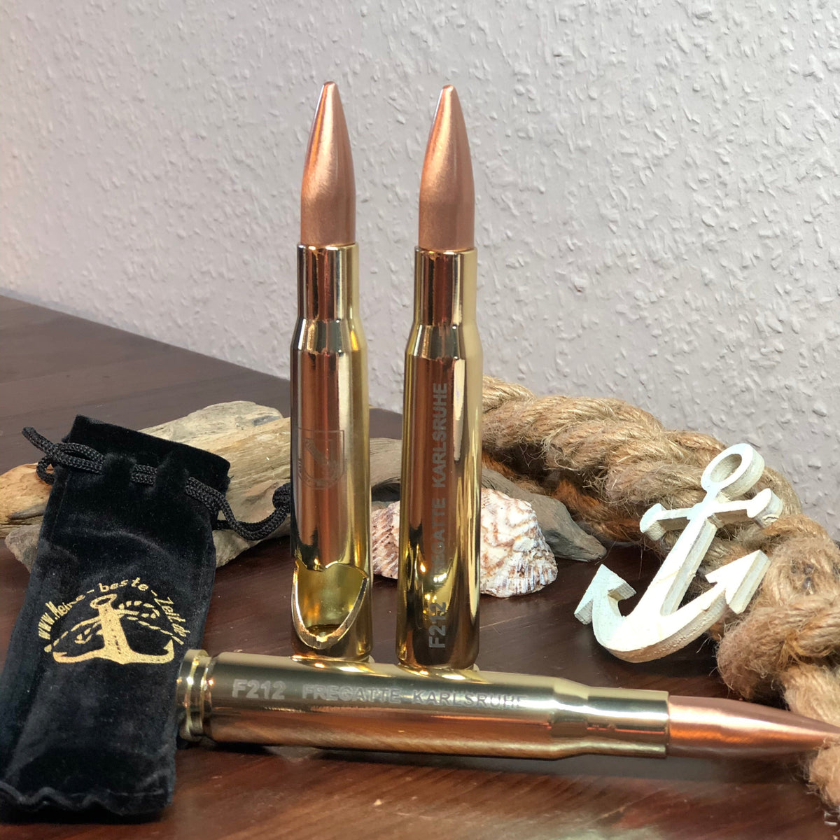 F212 Fragata KARLSRUHE - Cartucho abridor de botellas calibre 50 (1 pieza)