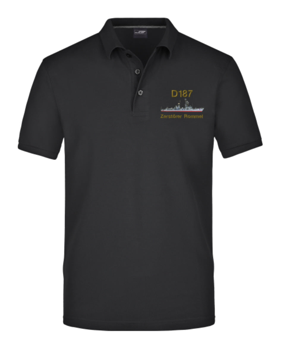 Polo de hombre con bordado en el pecho Fragata F209 RHEINLAND-PFALZ