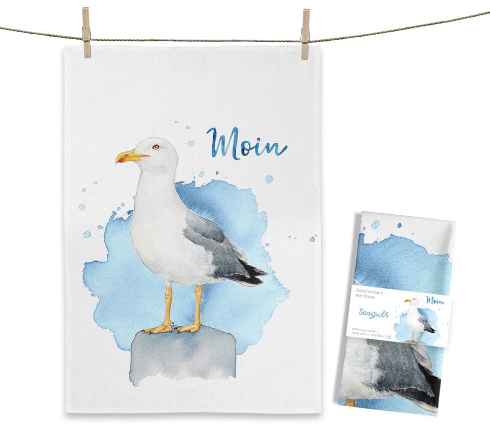 MALUU - Paño de cocina GAVIOTA Moin, 50x70cm