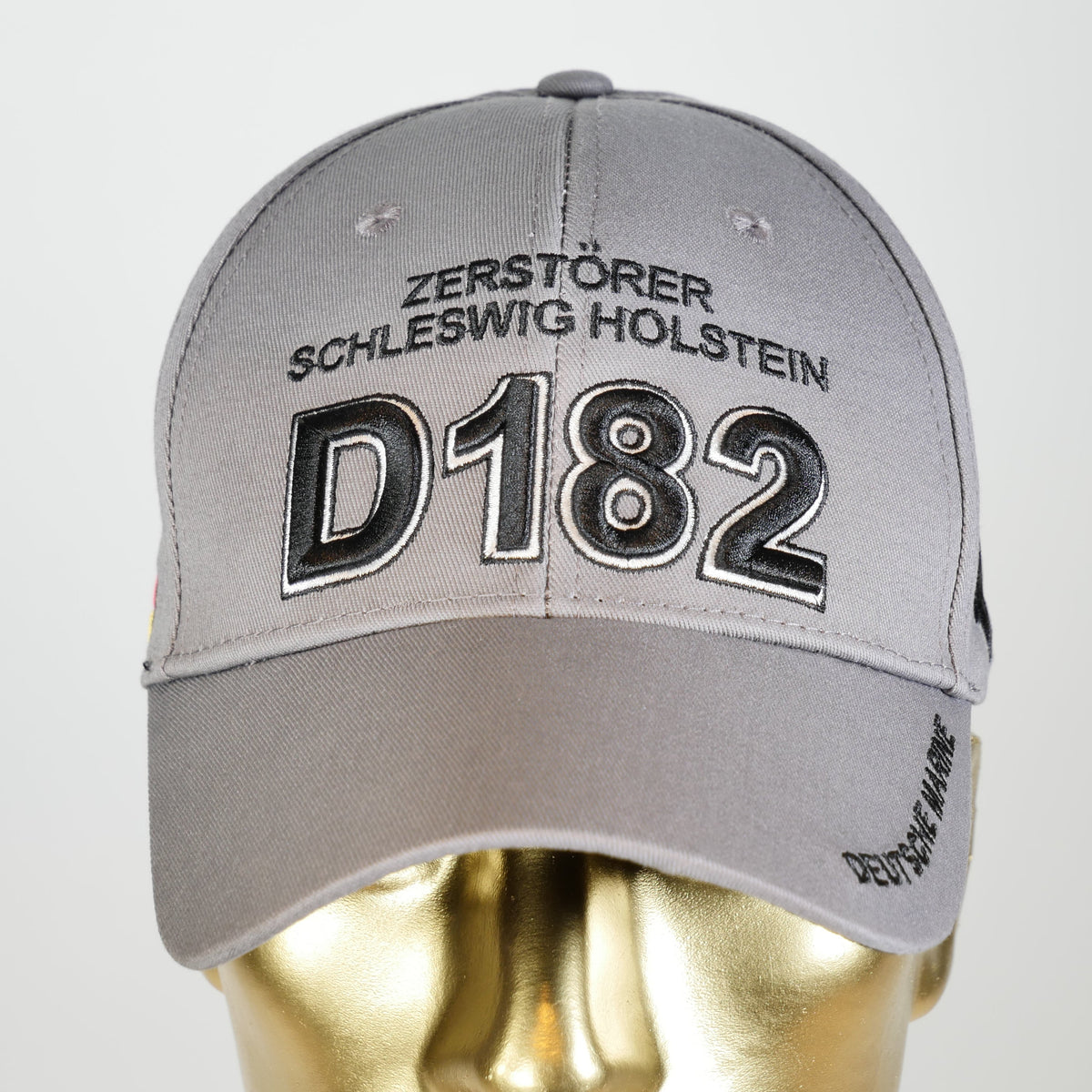 Gorra de béisbol marina Destroyer Schleswig Holstein D182 gris 