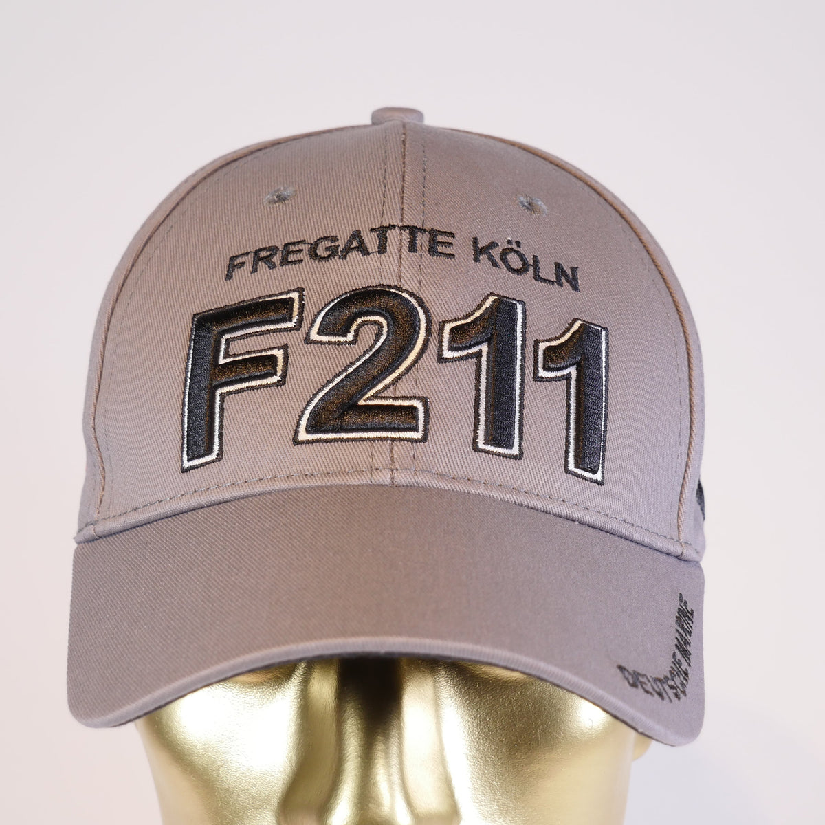 Marine Basecap Mütze Fregatte Köln F211 grau