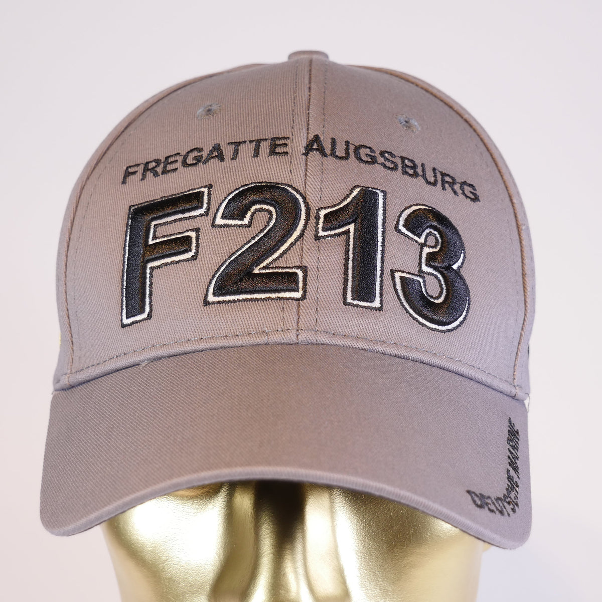 Gorra de béisbol azul marino F213 Fragata AUGSBURG, gris 