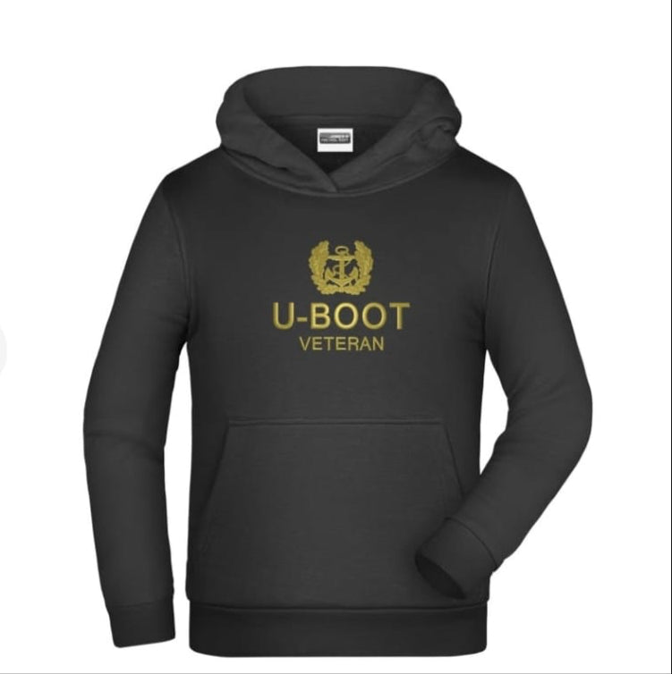 Sudadera con capucha "U-BOOT - VETERANO" con insignia naval 