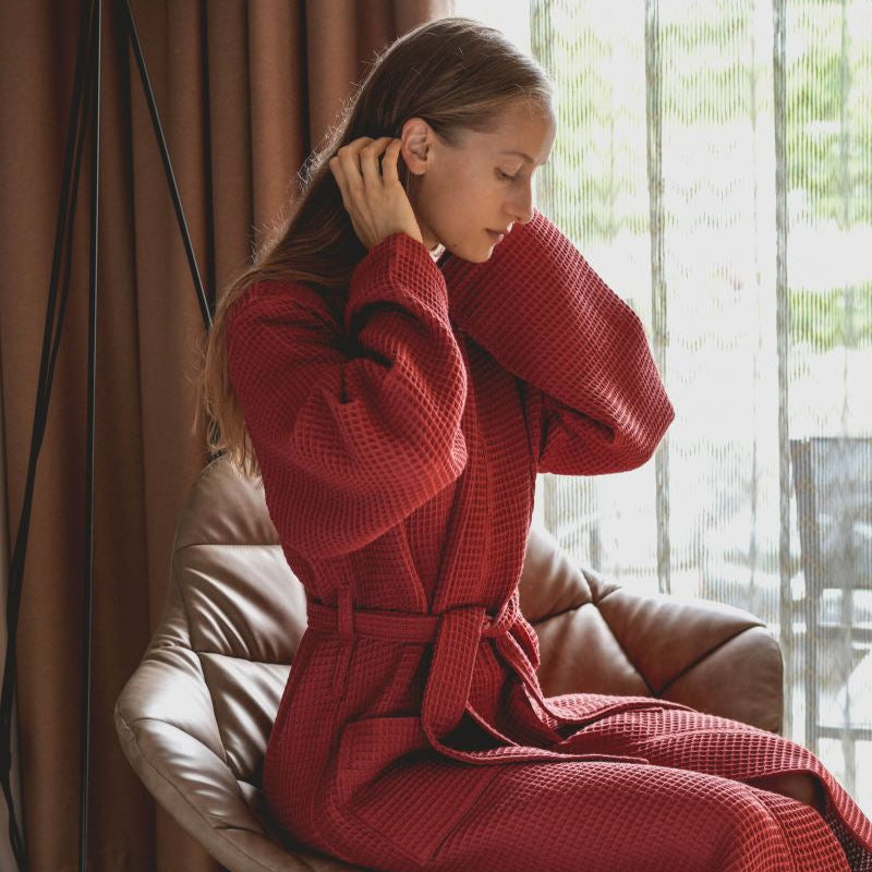 Albornoz de piqué gofre "Siam" - Vossen