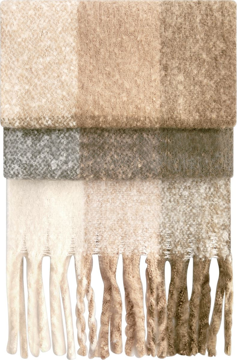 Schal "Fluffy Check"