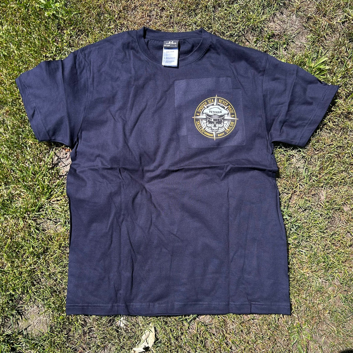 TShirt - VETERAN - German Navy - Kompassrose Skull