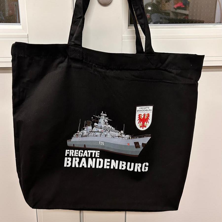 Bolsa de algodón con estampado de la fragata F215 BRANDENBURG 