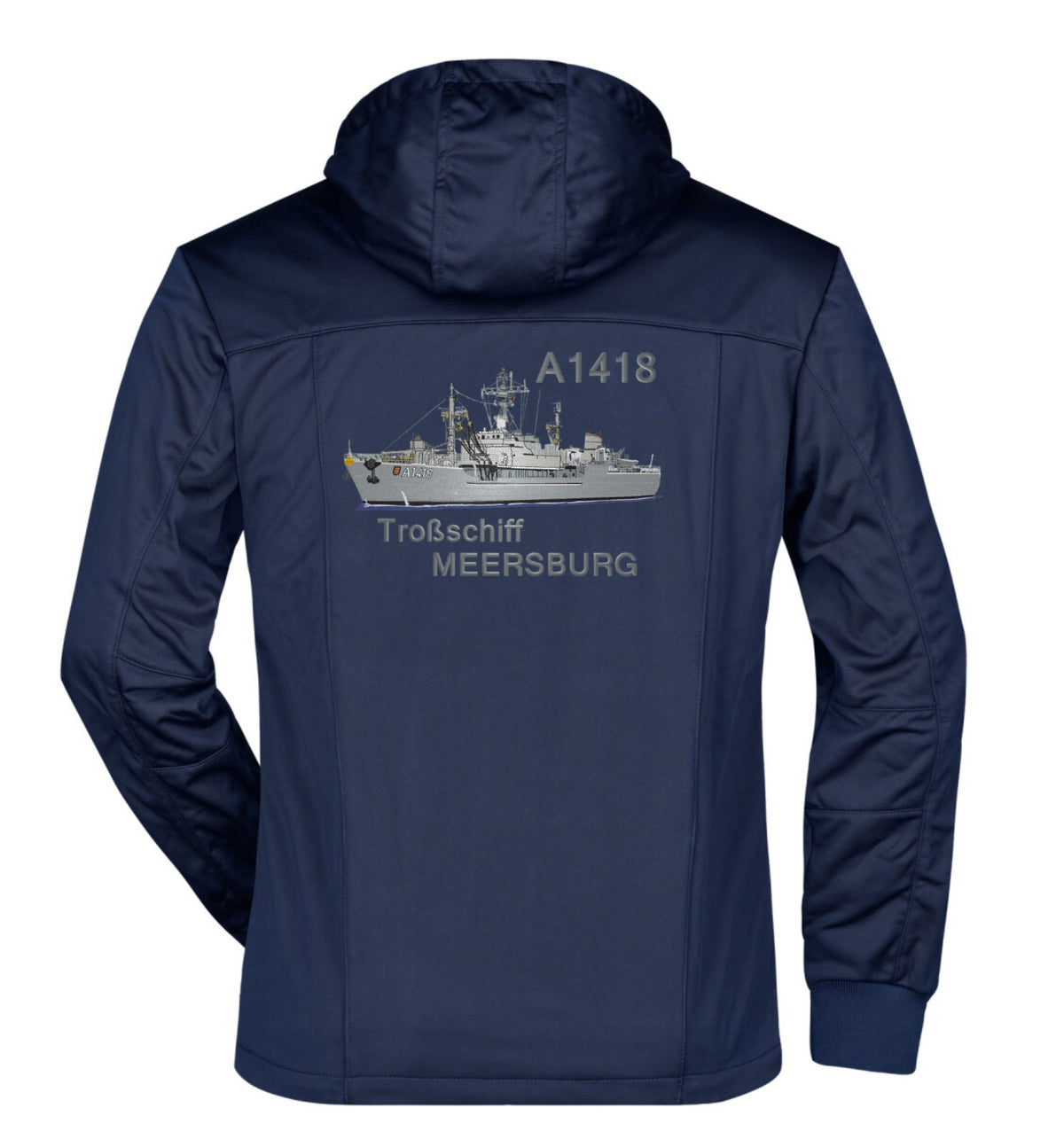 A1418 MEERSBURG - maritime Softshelljacke mit Kapuze