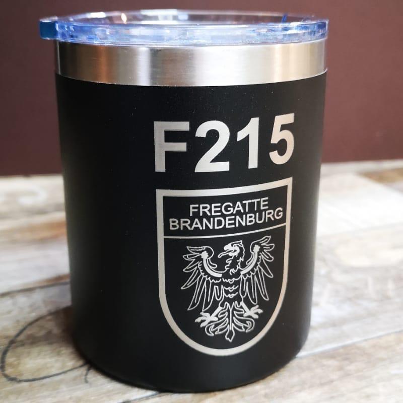 Termo de acero inoxidable F215 FREGATTE BRANDENBURG, negro