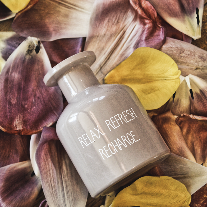 Relajarse, refrescarse, recargar, barras aromáticas