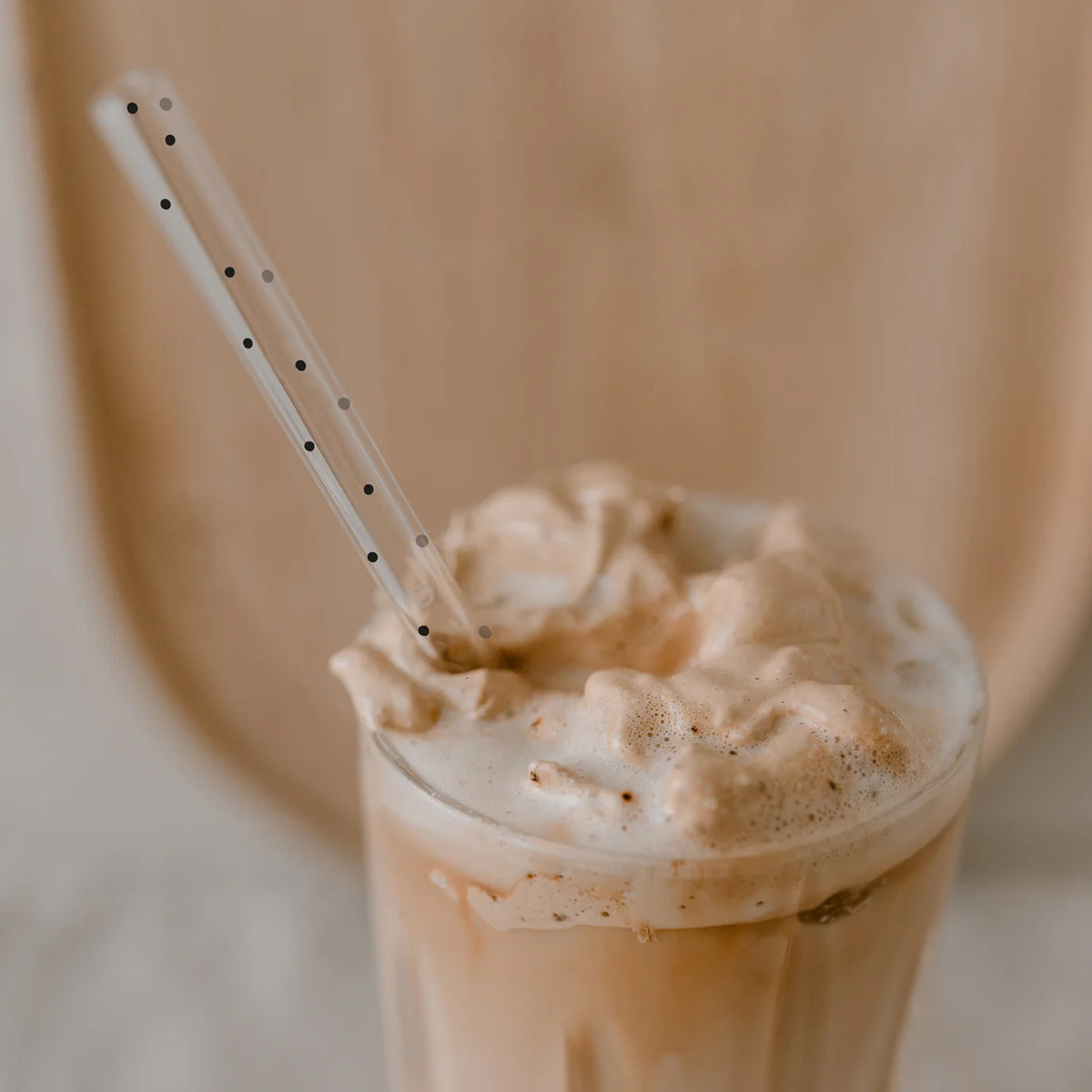 Pajitas de cristal DOTS set de 4 20cm 